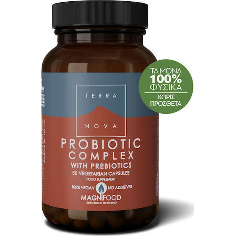 Пробіотичний комплекс з пребіотиками TerraNova Probiotic 100 рослинних капсул: ціни та характеристики