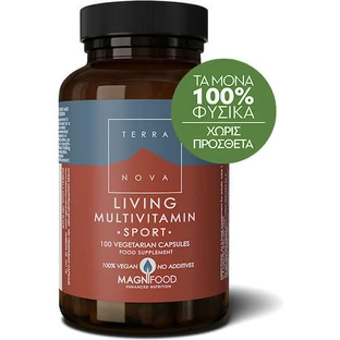 TerraNova Living Multivitamin Спортивные мультивитамины для энергии 100 растительных капсул