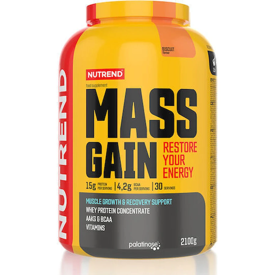 Nutrend Mass Gain Mega Weight Gainer Whey Protein with Flavour Biscuit 2,25 кг: цены и характеристики