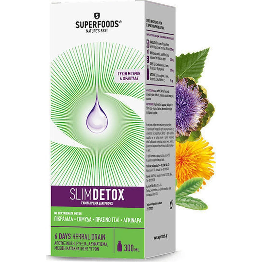 Спеціальна харчова добавка Superfoods Slimdetox 300мл: ціни та характеристики