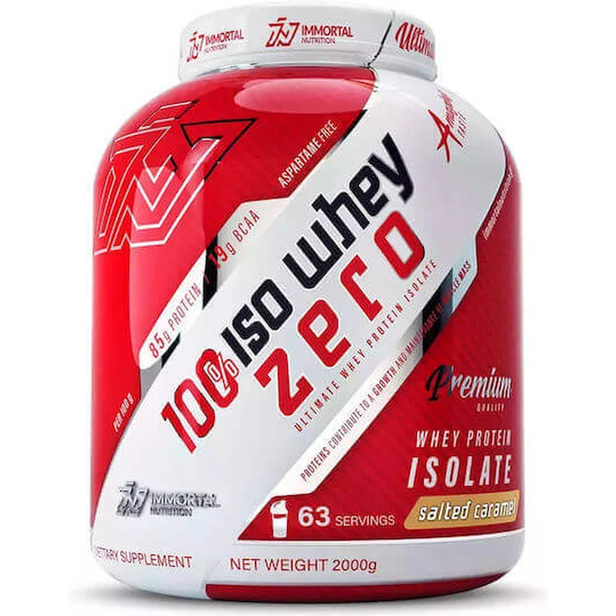 Immortal Nutrition 100% Iso Whey Zero Whey Protein Сывороточный протеин без лактозы со вкусом соленой карамели 2 кг: цены и характеристики