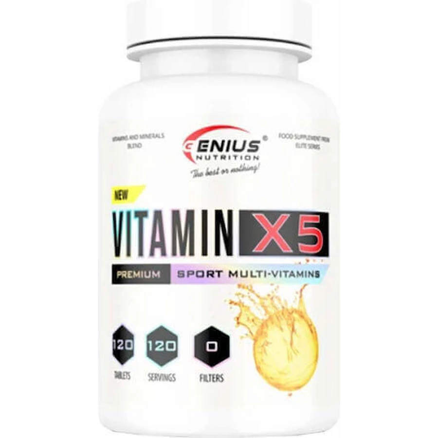 Мультивитамины Genius Nutrition Vitamin X5 для укрепления иммунитета 120 таблеток: цены и характеристики