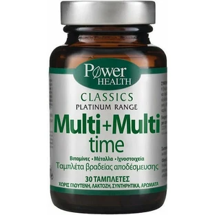 Мультивітамінний комплекс Power Of Nature Platinum Range Multi+Multi Time для підвищення енергії та імунної системи 30 таблеток