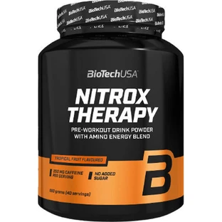 Biotech USA Nitrox Therapy Предтреніровочний напій з аміноенергетичною сумішшю для тренувань 680 гр. Тропічні фрукти
