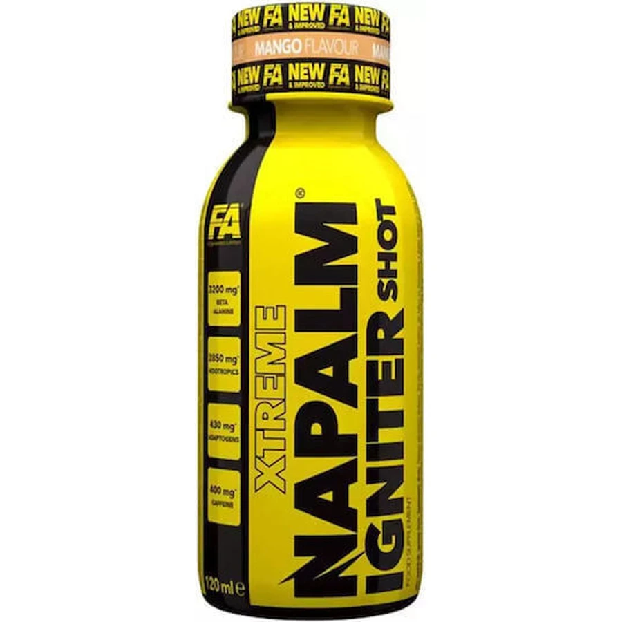 FA Nutrition Napalm Igniter Shot Pre Workout Supplement 120ml Mango: ціни та характеристики