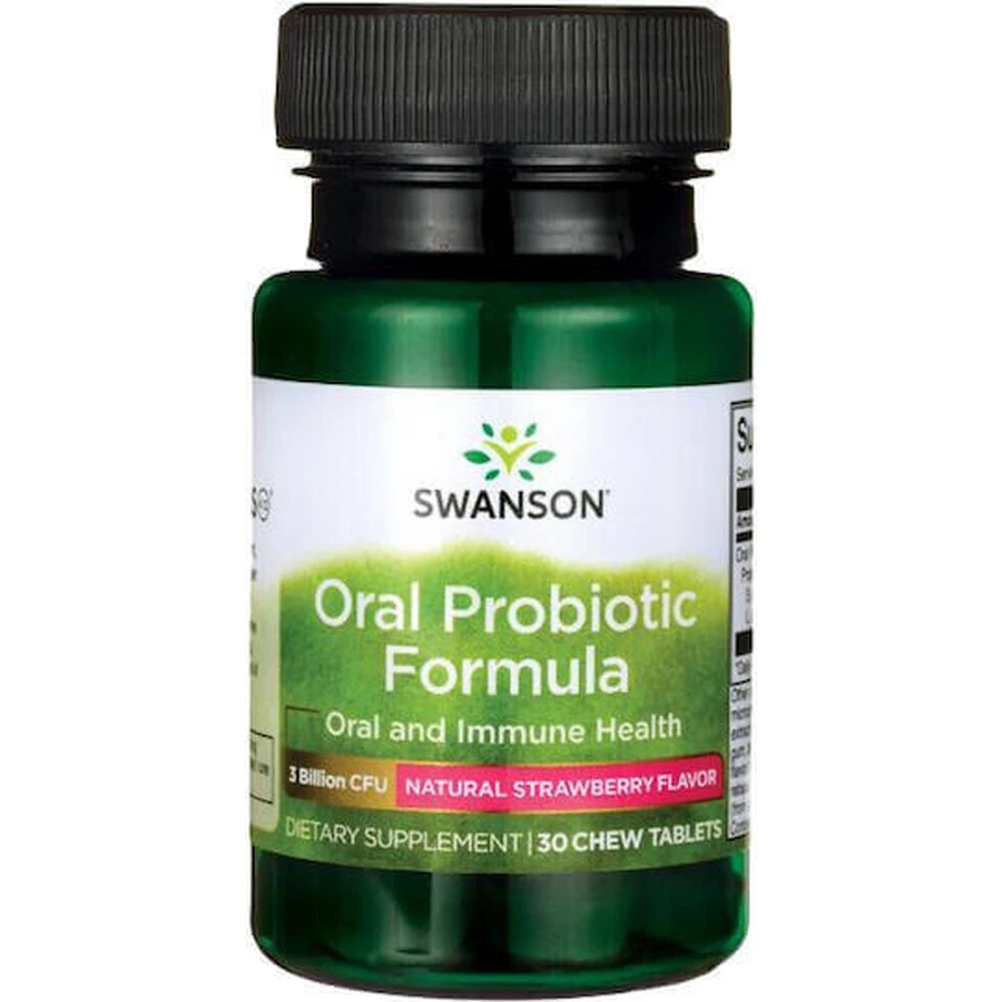 Swanson Oral Probiotic Formula Пробиотик 30 жевательных таблеток Натуральная клубника: цены и характеристики