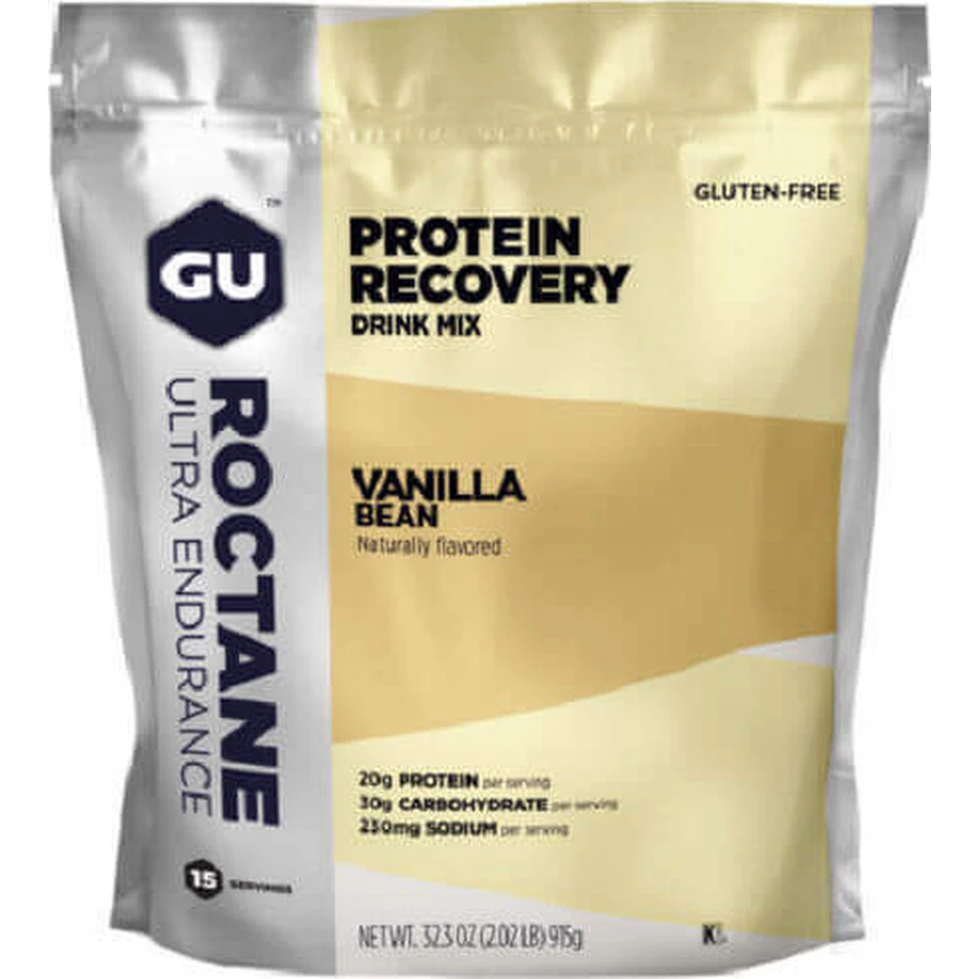 GU Protein Recovery Drink Mix Whey Protein Сывороточный протеин без глютена со вкусом ванильных бобов 915 гр.: цены и характеристики