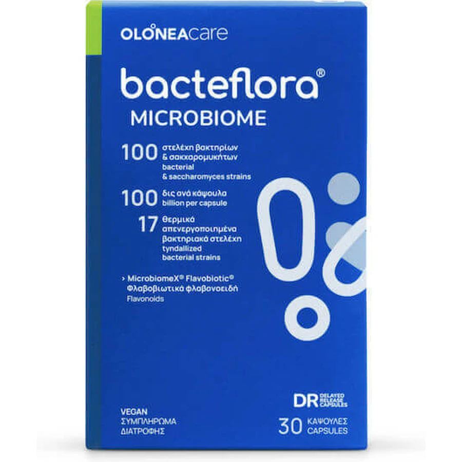 Olonea Bacteflora Microbiome Probiotic 30 растительных капсул: цены и характеристики