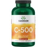 Swanson C-500 Вітамін для підтримки імунітету, шкіри та антиоксидантної дії 500 мг 400 капс.