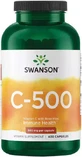 Swanson C-500 Витамин для поддержки иммунитета, кожи и антиоксидантного действия 500 мг 400 капс