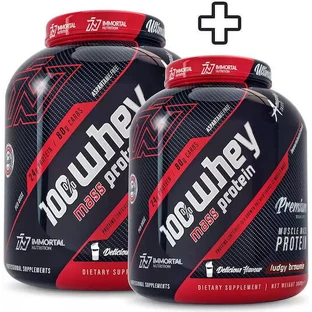 Immortal Nutrition 100% Whey Mass Protein 100% сывороточный протеин для набора мышечной массы со вкусом шоколадного пирожного 2х3 кг