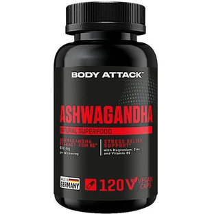 Body Attack Ashwagandha 120 растительных капсул