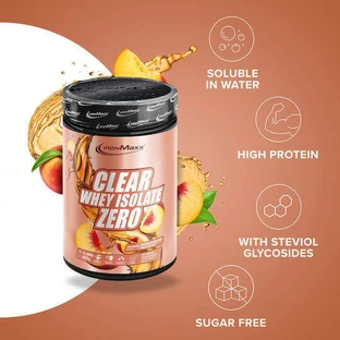 IronMaxx Clear Whey Isolate ZERO Сывороточный протеин без лактозы со вкусом персикового чая со льдом 400 гр.