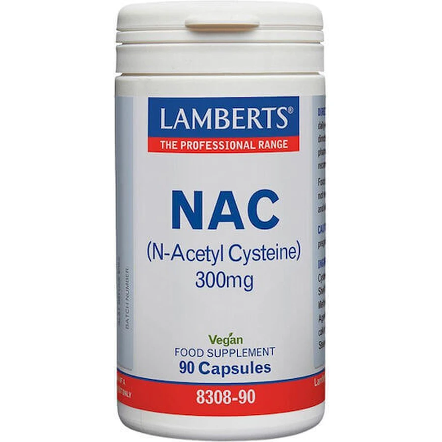Lamberts NAC N-ацетил цистеїн 300 мг 90 капсул: ціни та характеристики
