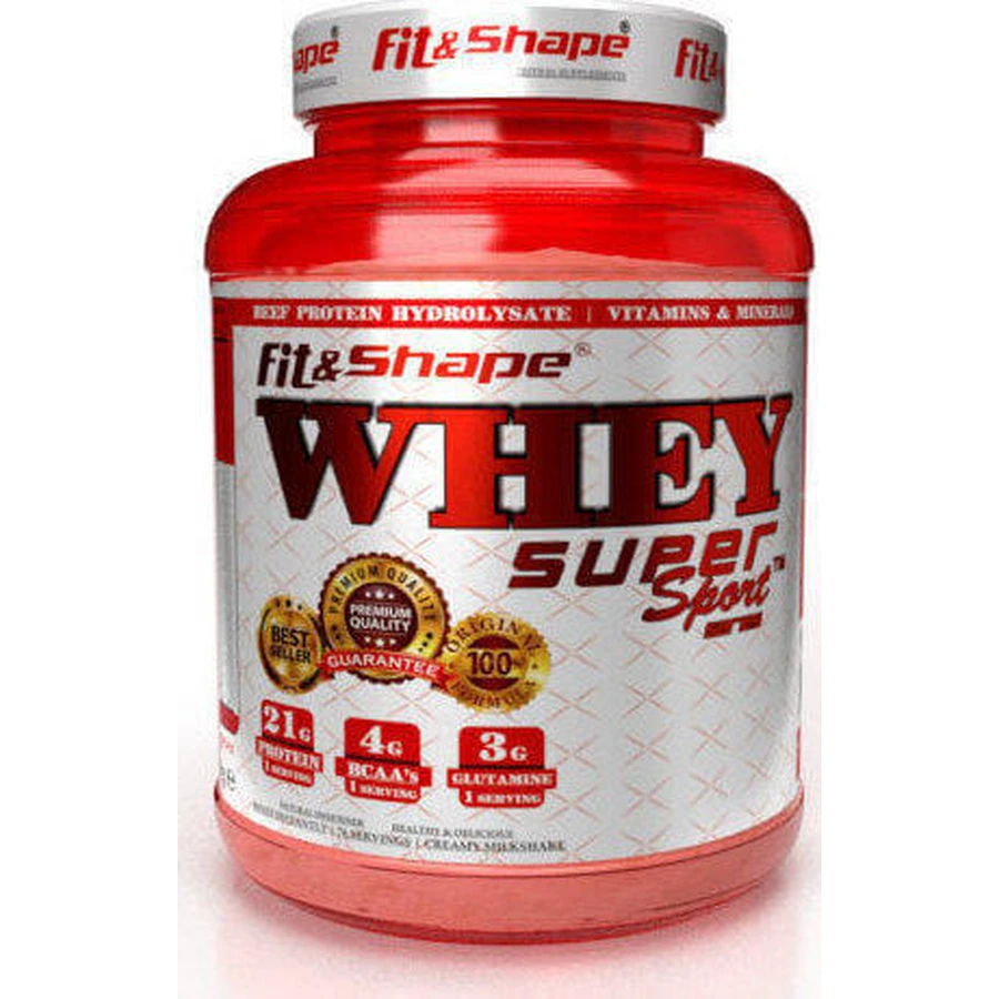 Fit & Shape Whey Сироватковий протеїн Super Sport Whey зі смаком ванільного морозива 2,27 кг: ціни та характеристики