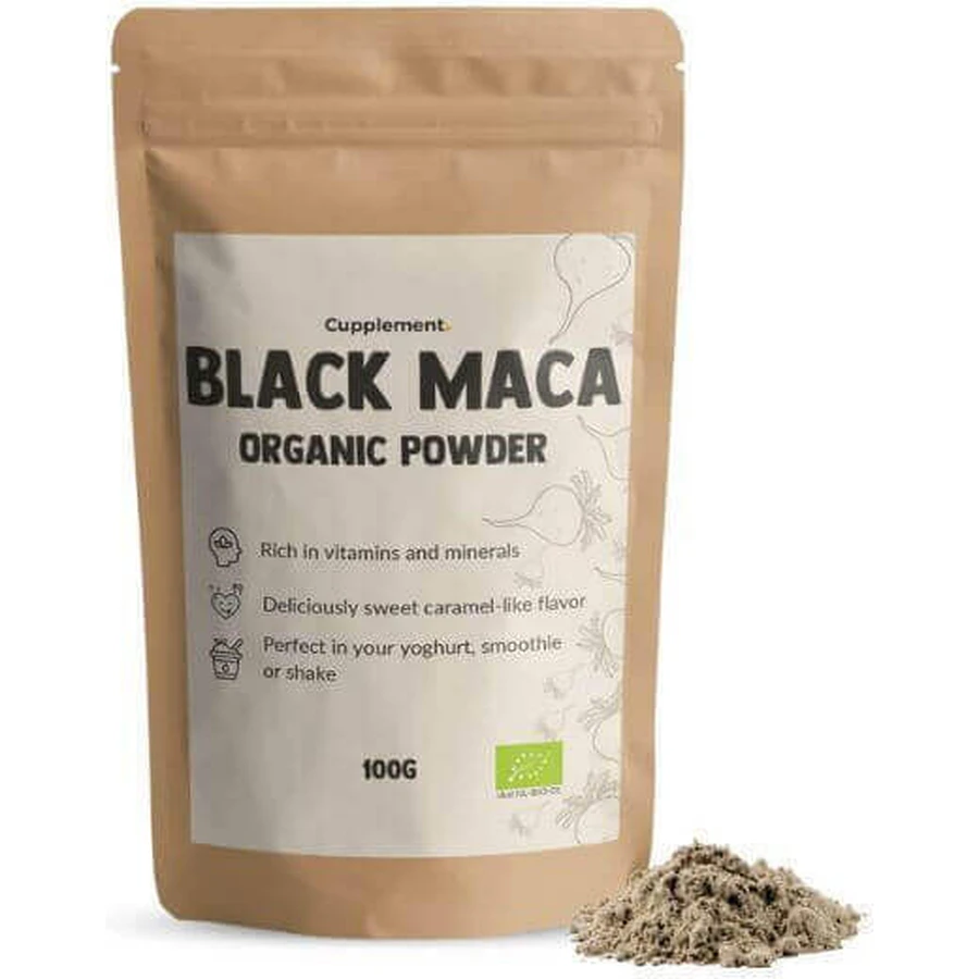 Cupplement Organic Black Maca Powder 500mg 100gr: цены и характеристики