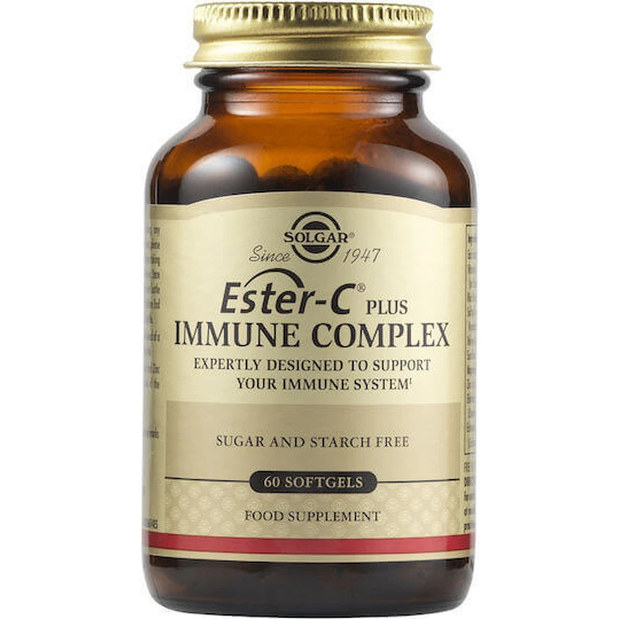 Solgar Ester-C Plus Immune Complex 1000mg Иммуноукрепляющая добавка 60 софтгелей: цены и характеристики