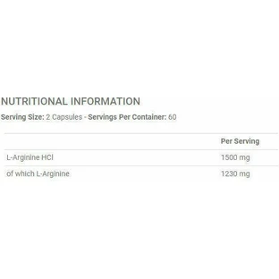 Applied Nutrition L-аргинин 1500 мг 120 капсул