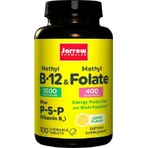 Jarrow Formulas Метил В-12 та метилфолат вітамін для здоров'я нервової системи 1000мкг Лимон 100 жувальних таблеток: ціни та характеристики