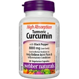 Куркума з куркумою Webber Naturals 60 рослинних капсул