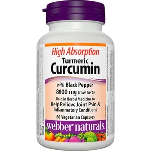 Webber Naturals Turmeric Curcumin 60 растительных капсул