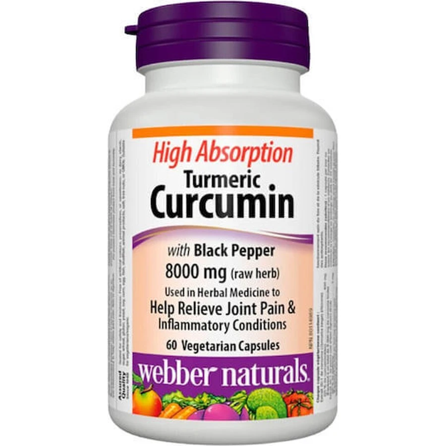 Webber Naturals Turmeric Curcumin 60 растительных капсул: цены и характеристики