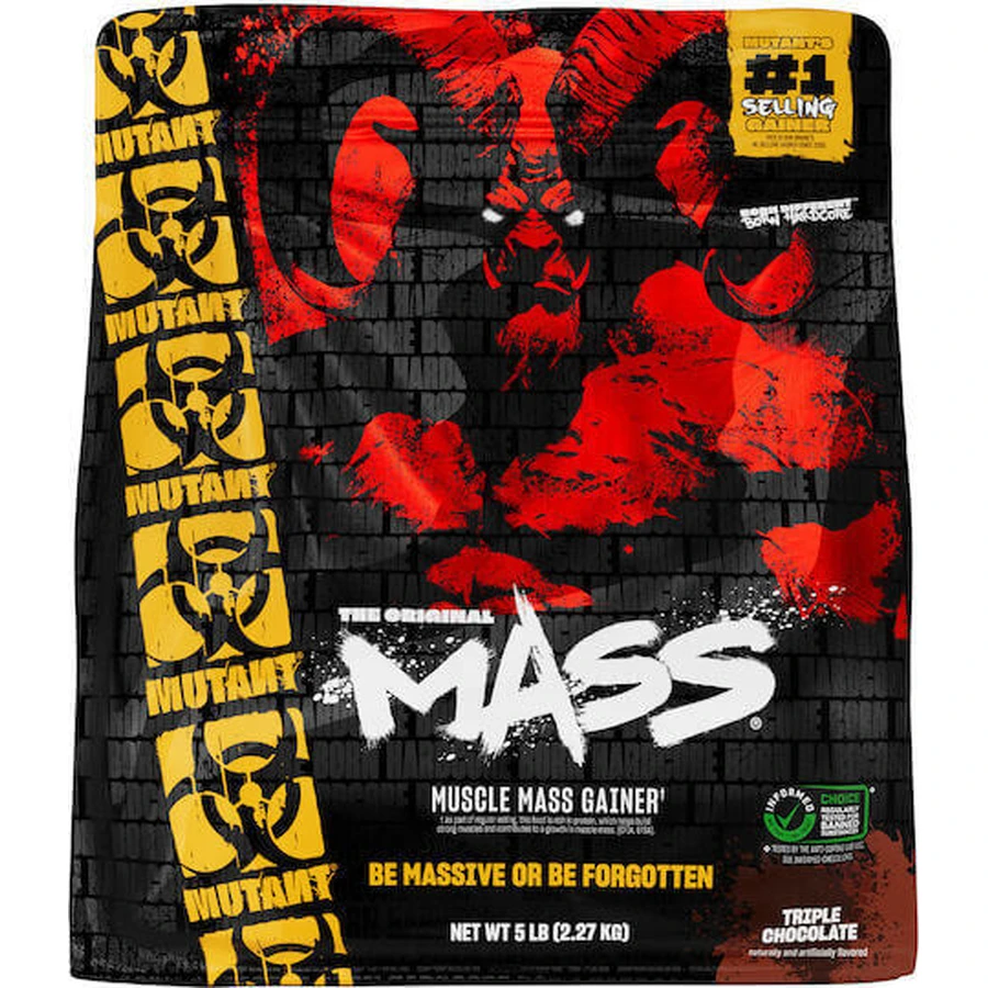 Гейнер для набора мышечной массы Mutant Mass со вкусом тройного шоколада 2,27 кг: цены и характеристики