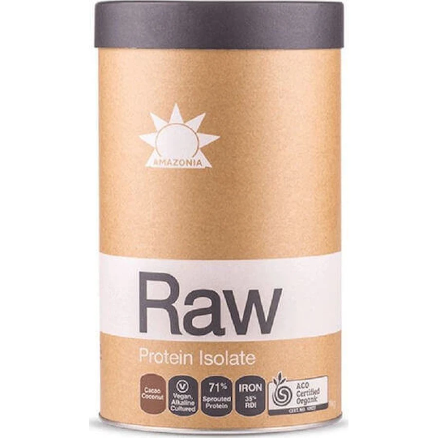 Amazonia Raw Protein Isolate Органический изолят протеина без глютена и лактозы со вкусом кокоса 1 кг: цены и характеристики