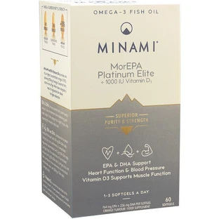 Minami MorEPA Platinum Elite Fish Oil 60 софтгелей неароматизированный