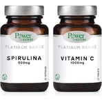 Power Of Nature Spirulina Platinum Range Спирулина 500 мг 30 таблеток и витамин C 1000 мг 20 таблеток: цены и характеристики