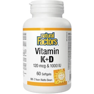 Natural Factors Вітамін D3 для підтримки імунітету та здоров'я яєць 1000iu Natural - Natural 60 м'яких гелів