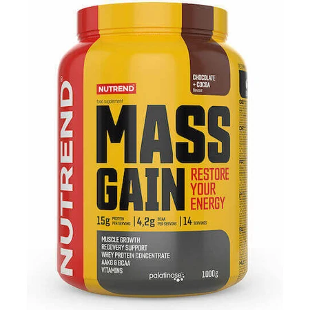 Nutrend Mass Gain Сывороточный протеин со вкусом шоколада и какао 1 кг: цены и характеристики