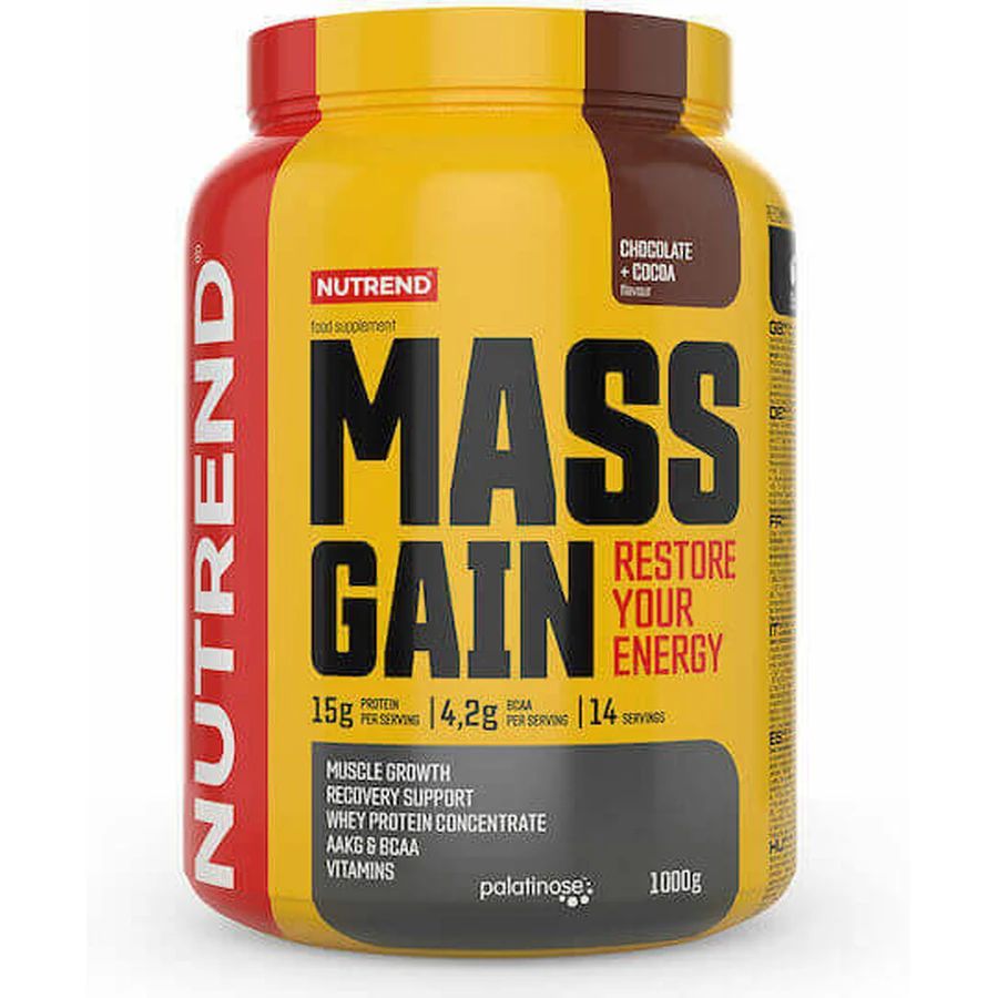 Nutrend Mass Gain Сывороточный протеин со вкусом шоколада и какао 1 кг: цены и характеристики