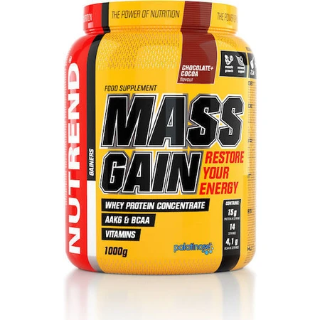 Nutrend Mass Gain Сывороточный протеин со вкусом шоколада и какао 1 кг: цены и характеристики