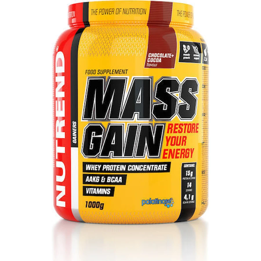Nutrend Mass Gain Сывороточный протеин со вкусом шоколада и какао 1 кг: цены и характеристики