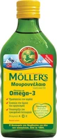 Moller's Cod Liver Oil Печень трески и рыбий жир Подходит для детей 1200 мг 250 мл Натуральный - Натуральный