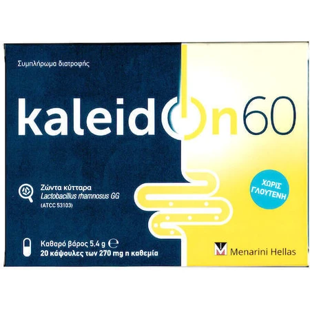 Menarini Kaleidon 60 Пробіотики 270 мг Lactobacillus Rhamnosus GG 20 капс.: ціни та характеристики
