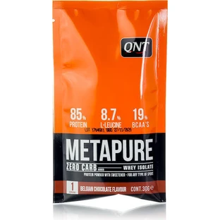 QNT Metapure Zero Carb Whey Protein Ізолят сироваткового протеїну з нульовим вмістом вуглеводів зі смаком бельгійського шоколаду 30гр