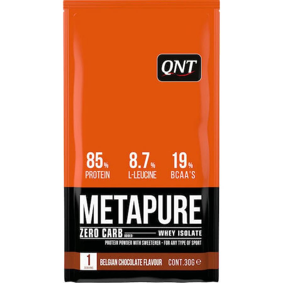QNT Metapure Zero Carb Whey Protein Сывороточный изолят сывороточного протеина со вкусом бельгийского шоколада 30гр: цены и характеристики