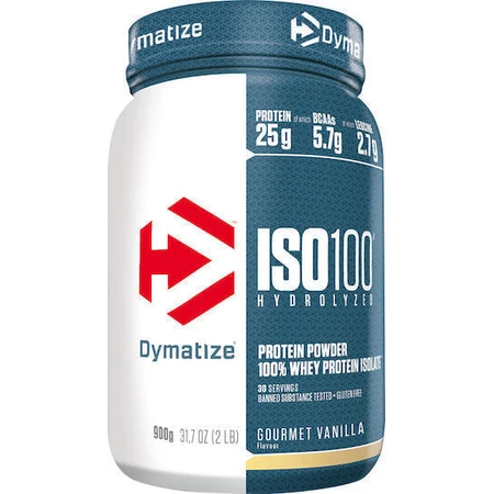Dymatize ISO 100 Гидролизованный сывороточный протеин без глютена со вкусом шоколада и фундука 932гр: цены и характеристики