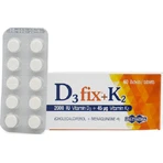 UNI-PHARMA D3 Fix + K2 Вітамін для зміцнення імунної системи та здоров'я яєць 2000iu 45мкг 60 таблеток: ціни та характеристики