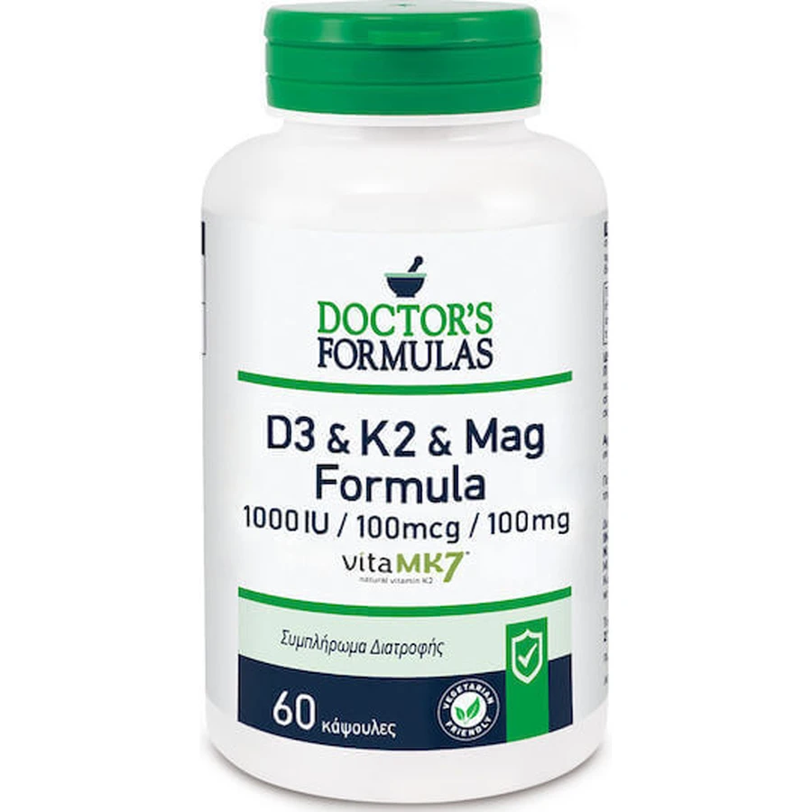 Doctor's Formulas D3 & K2 & Mag Vitamin Formula для укрепления иммунной системы и здоровья яиц 60 капс: цены и характеристики