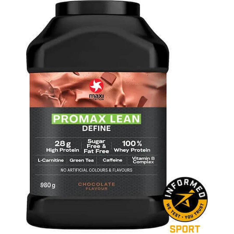 MaxiNutrition Promax Lean Define Whey Protein без глютена с шоколадным вкусом 980 гр.: цены и характеристики