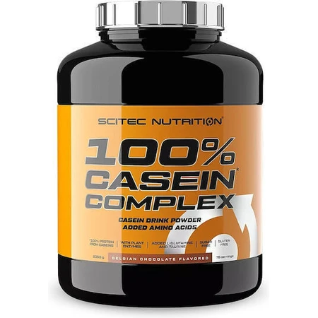 Scitec Nutrition 100% казеїновий комплекс без глютену зі смаком бельгійського шоколаду 2,35 кг: ціни та характеристики