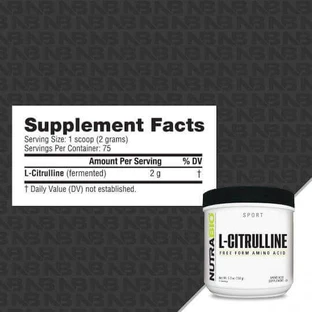 Nutrabio L-цитрулін 150гр Без ароматизаторів
