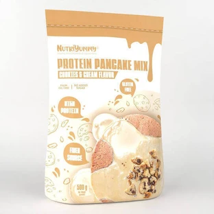 Nutriyummy Протеиновая смесь для блинов без глютена со вкусом печенья и сливок 500 гр