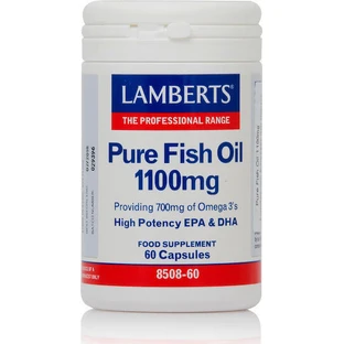 Lamberts Maximum Strength Pure Fish Oil Рыбий жир 1100 мг 60 капс неароматизированный
