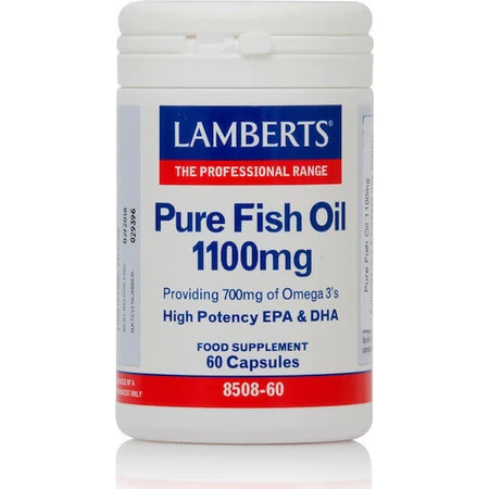 Lamberts Maximum Strength Pure Fish Oil Рыбий жир 1100 мг 60 капс неароматизированный: цены и характеристики