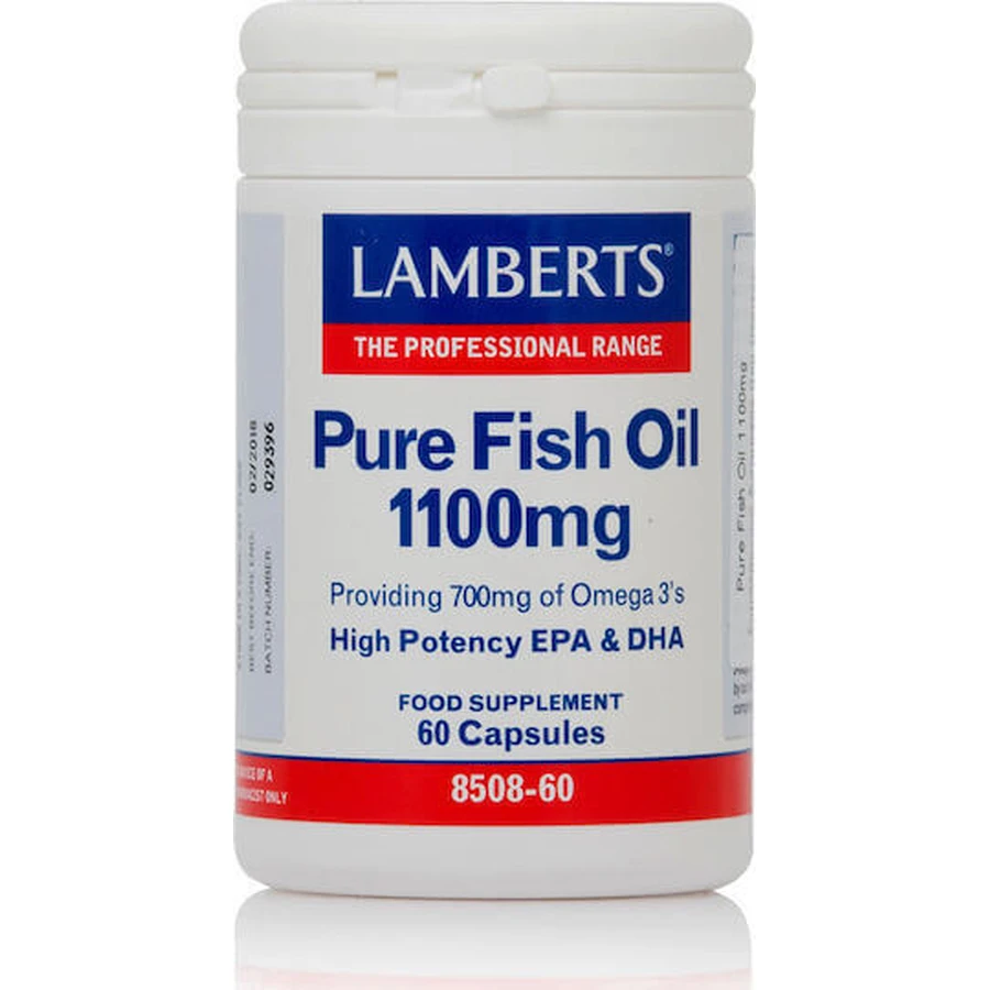 Lamberts Maximum Strength Pure Fish Oil Рыбий жир 1100 мг 60 капс неароматизированный: цены и характеристики