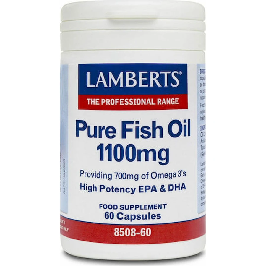 Lamberts Maximum Strength Pure Fish Oil Рыбий жир 1100 мг 60 капс неароматизированный: цены и характеристики